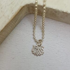 sterling silver lotus flower charm