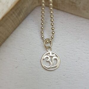 sterling silver om charm