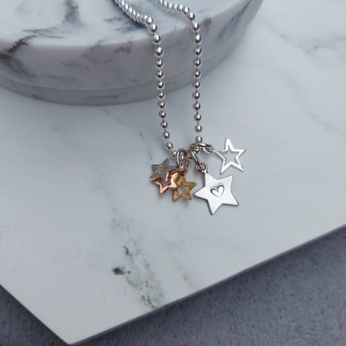 inspirational sterling silver love necklace
